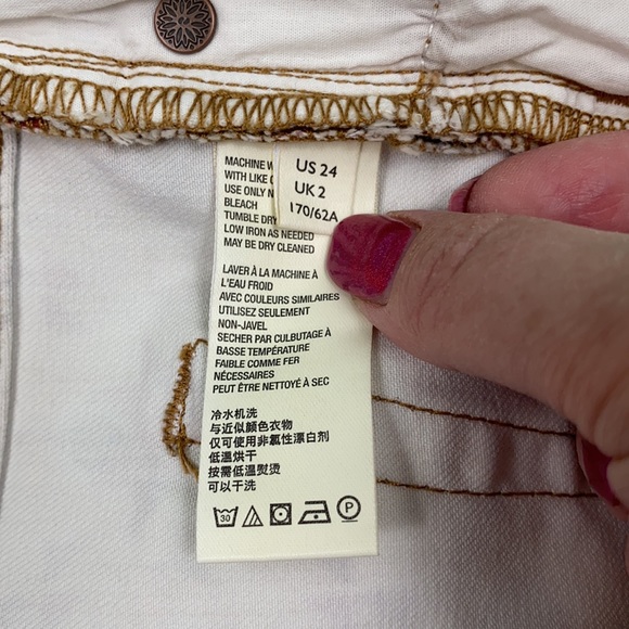 Free People Wild Child Southwest Print Skinny Jeans - Picture 12 of 14